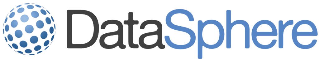 Data Sphere logo with blue polka dot sphere